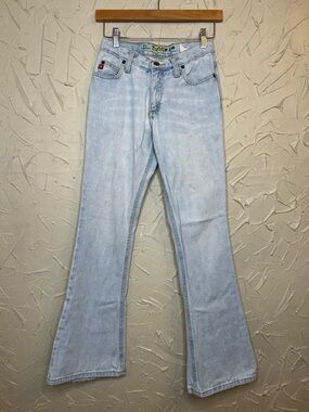Y2K Mudd Low Rise Flare Jeans Size 1 Juniors Light Wash